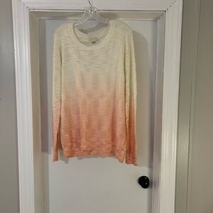 Forever 21 Plus Sweater Knit Cream -Pink Color Size 2X